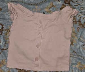 Cute Pink Button-Down Top