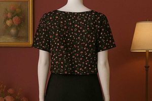 Floral Print Crop Top