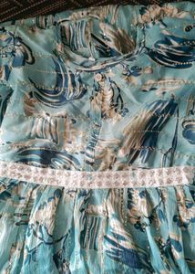 Stylish Blue Printed Kurta