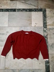 Red Knit Sweater