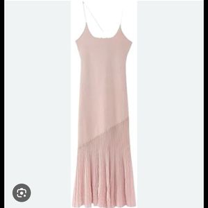 Zara Pleated Mermaid Knit Dress