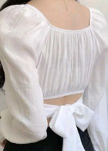 Women  Like New Crop top &amp; Clips
