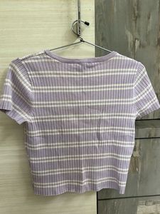 H&amp;m Lavender Basic top