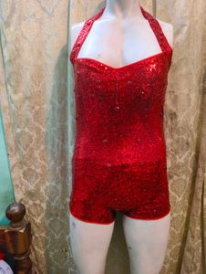 Red Sequin Jumpsuit