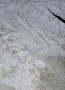 Floral Print Button-Down Top