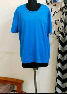 Plus Size Blue Tshirt