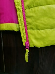 Puffer Jacket In Neon Yellow