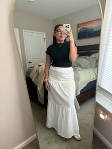 Schiffli Flared Skirt
