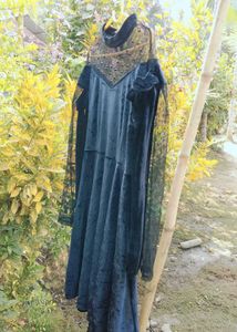 Elegant Black Velvet Dress