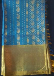 Kanjeevaram Silk Saree with Stiched Blouse