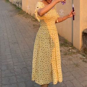 Cottagecore Yellow Sundress