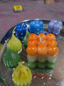 Modak And Bubble Candle - Set of 8(with Freebies)