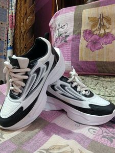 Black & White Chunky Sneakers
