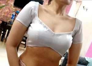 Silver Tissue Padded Drawstring Blouse
