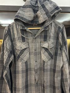 Hooded Flannel Shirt