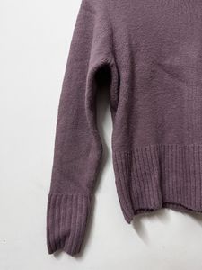 Purple High Neck Sweater