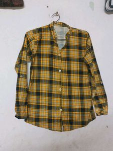 Mastuard Yellow Check Shirt