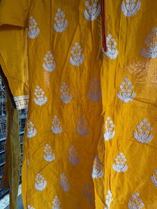 Yellow Embroidered Kurta
