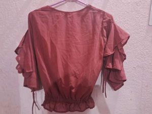 Elegant Maroon Top