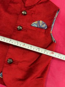 Red Festive Boys Waistcoat