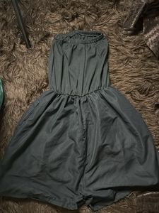 Cute Black Tube Romper Dress