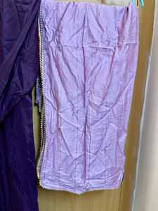 Purple Kurta With Lavender Dupatta