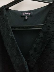 Elegant Black Wrap Top