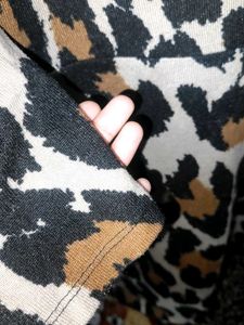 Derek Heart Leopard Print Winter Dress