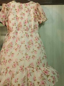 Floral Print Ruffle Dress