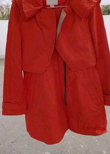 Orange trench Coat