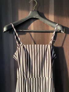 Striped Patterned Back Dress ❤️