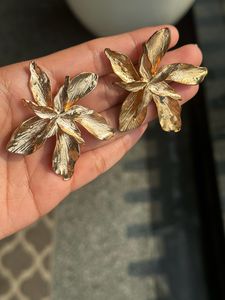 Golden Flower Earrings