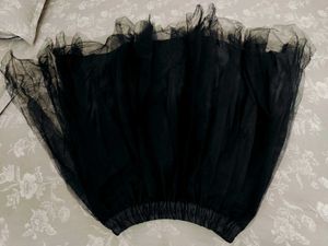New Embroidery Net Top And Flared Skirt