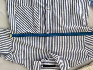 Striped Button-Down Shirt