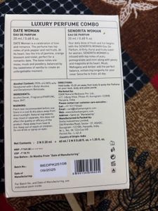 Bella Vita Luxury Perfume Combo – Date &amp; Senorita