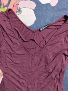Shein V-Neck Crisscross Top