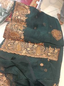 Elegant Embroidered Saree