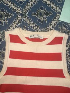 Zara Striped Knit Top