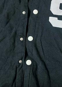 Men&#39;s Letter Bomber Varsity Full Sleeve Shirt