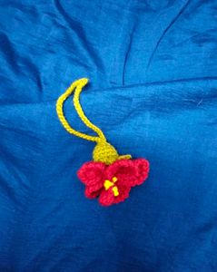 Crochet Flower Keychain