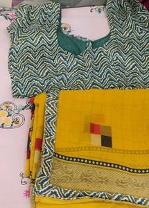 Colorful Checkered Saree