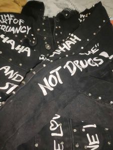 Unique Graphic Denim Jacket