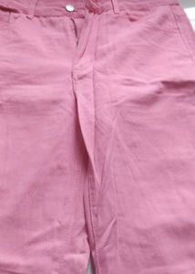 Pink Flared Jeans