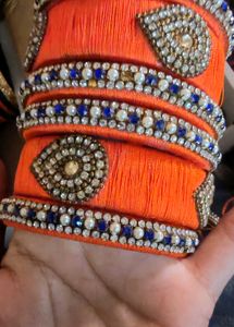 Silk Thred Bangles set