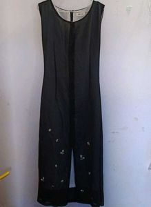 Black Georgette Maxi Dress