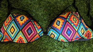 Patterned Bikini Top