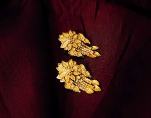 1 Gram Golden Mangalsutra Necklace With Earrings