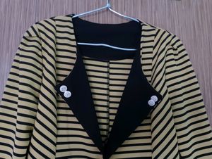 Stripe Blazer