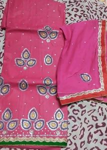 Pink Dress Material