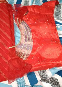 Red Georgette Saree